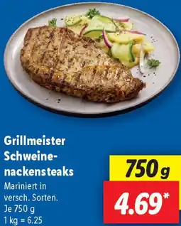 Lidl Grillmeister Schweinenackensteaks Angebot