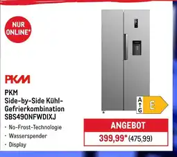 METRO Pkm side-by-side kühl- gefrierkombination sbs490nfwdixj Angebot