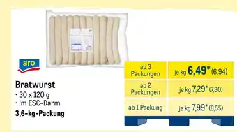 METRO Aro bratwurst Angebot