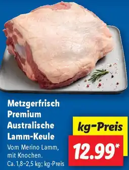 Lidl Metzgerfrisch Premium Australische Lamm-Keule Angebot