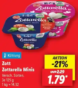 Lidl Zott Zottarella Minis Angebot
