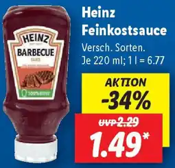 Lidl Heinz Feinkostsauce Angebot