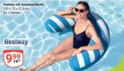 Globus Bestway Poolsitz mit Samtoberfläche Angebot
