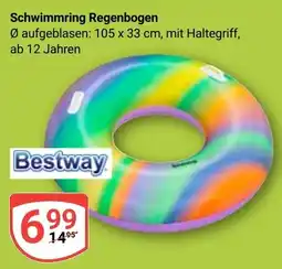 Globus Bestway Schwimmring Regenbogen Angebot