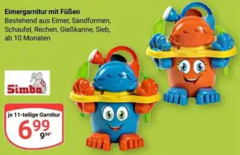 Globus Simba Eimergarnitur mit Füßen Angebot