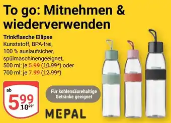 Globus MEPAL Trinkflasche Ellipse Angebot