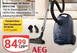 Globus AEG Bodensauger mit Beutel EB31C1DB Angebot