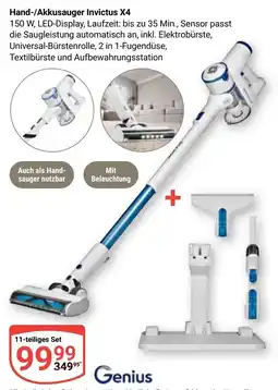 Globus Genius Hand-/Akkusauger Invictus X4 Angebot