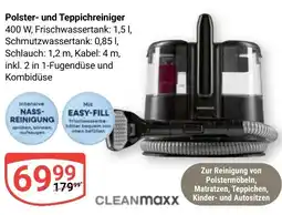Globus CLEANMaxx Polster- und Teppichreiniger Angebot
