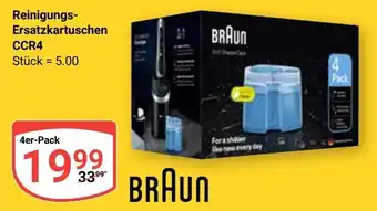 Globus BRAUN Reinigungs- Ersatzkartuschen CCR4 Angebot