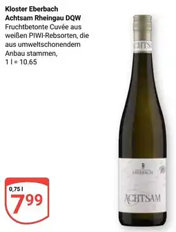 Globus Kloster Eberbach Achtsam Rheingau DQW Angebot