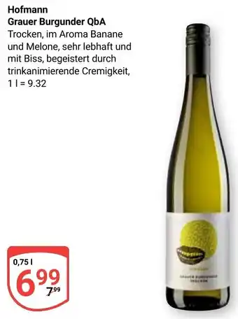 Globus Hofmann Grauer Burgunder QbA Angebot