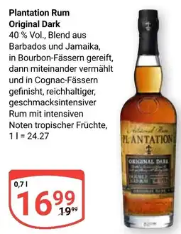 Globus Plantation Rum Original Dark Angebot