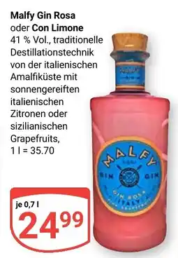 Globus Malfy Gin Rosa oder Con Limone Angebot