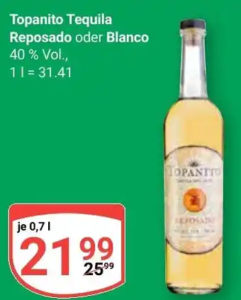 Globus Topanito Tequila Reposado oder Blanco Angebot