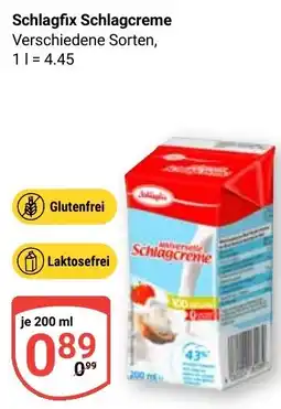 Globus Schlagfix Schlagcreme Angebot
