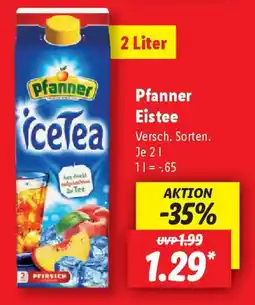 Lidl Pfanner Eistee Angebot