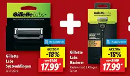 Lidl Gillette Labs Systemklingen-Labs Rasierer Angebot