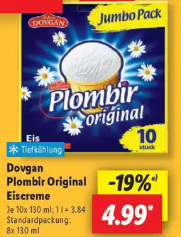 Lidl Dovgan Plombir Original - Eiscreme Angebot