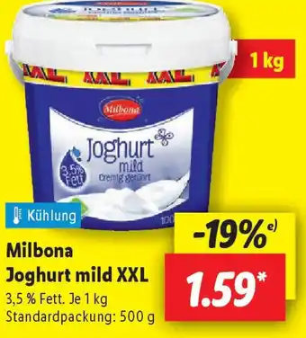 Lidl Milbona Joghurt mild XXL Angebot