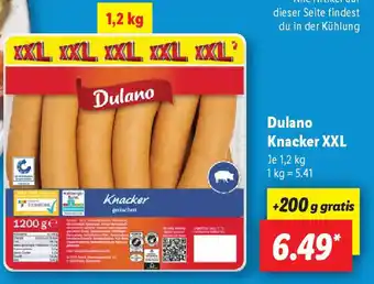 Lidl Dulano Knacker XXL Angebot