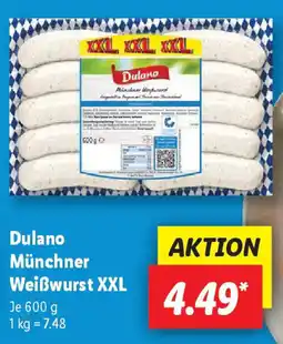 Lidl Dulano Münchner Weißwurst XXL Angebot