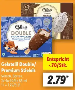 Lidl Gelatelli Double/ Premium Stieleis Angebot