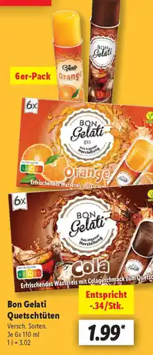 Lidl Bon Gelati Quetschtüten Angebot