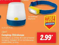 Lidl CRIVIT Camping-/Stirnlampe Angebot