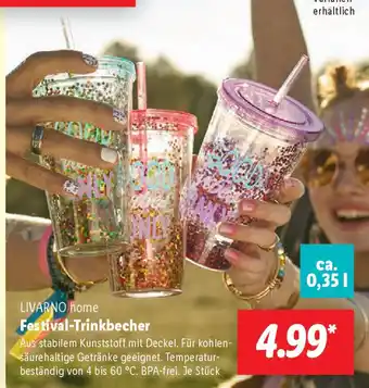 Lidl LIVARNO home Festival-Trinkbecher Angebot