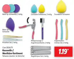Lidl Cien BEAUTY Kosmetik-/ Maniküre-Sortiment Angebot