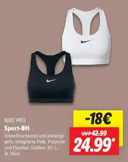 Lidl NIKE PRO Sport-BH Angebot