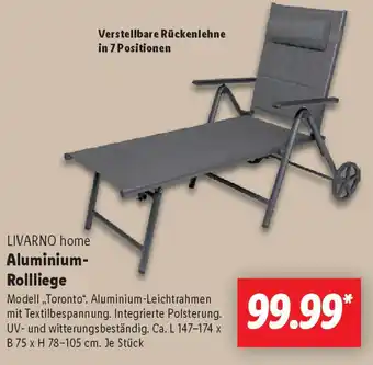 Lidl LIVARNO home Aluminium- Rollliege Angebot