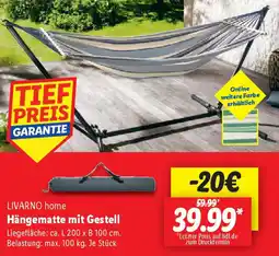 Lidl LIVARNO home Hängematte mit Gestell Angebot