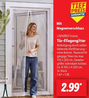 Lidl LIVARNO home Tür-Fliegengitter Angebot