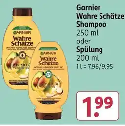 Rossmann Garnier Wahre Schätze Shampoo Angebot