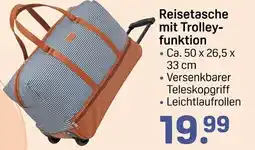 Rossmann Reisetasche mit Trolley- funktion Angebot