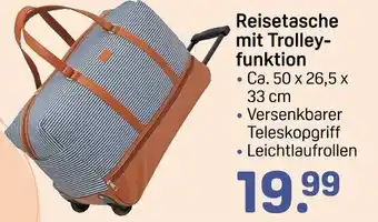 Rossmann Reisetasche mit Trolley- funktion Angebot