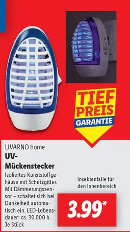 Lidl LIVARNO home UV- Mückenstecker Angebot