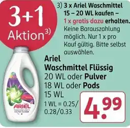 Rossmann Ariel Waschmittel Flüssig Angebot