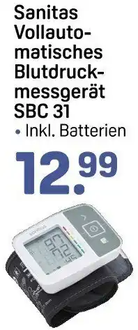 Rossmann Sanitas Vollautomatisches Blutdruckmessgerät SBC 31 Angebot