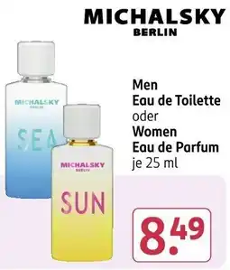 Rossmann MICHALSKY BERLIN Men Eau de Toilette oder Women Eau de Parfum Angebot