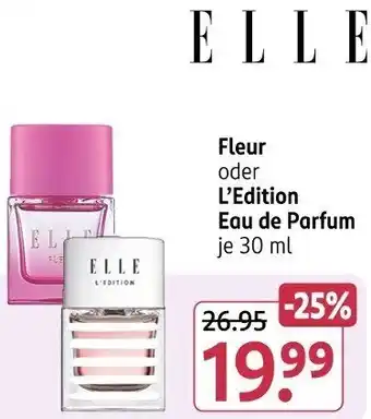 Rossmann ELLE Fleur oder L'Edition Eau de Parfum Angebot