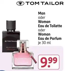 Rossmann TOM TAILOR Man oder Woman Eau de Toilette oder Woman Eau de Parfum Angebot