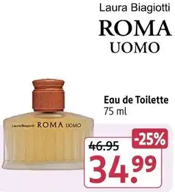 Rossmann Laura Biagiotti ROMA UOMO Eau de Toilette Angebot