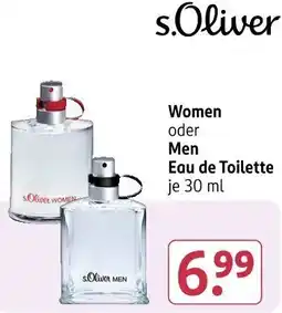 Rossmann s.Oliver Woman oder Men Eau de Toilette Angebot
