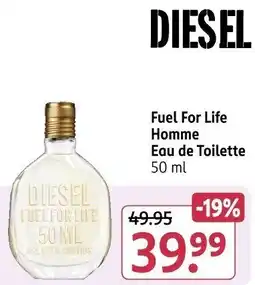 Rossmann DIESEL Fuel For Life Homme Eau de Toilette Angebot