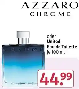 Rossmann AZZARO CHROME oder United Eau de Toilette Angebot