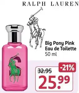 Rossmann RALPH LAUREN Big Pony Pink Eau de Toilette Angebot