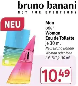 Rossmann bruno banani Man oder Woman Eau de Toilette Angebot